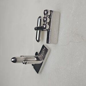 Swank Silvertone Cufflinks